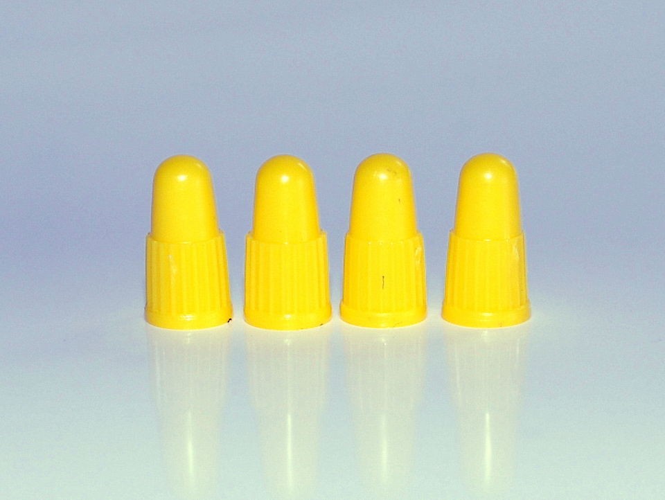 yellow presta valve caps