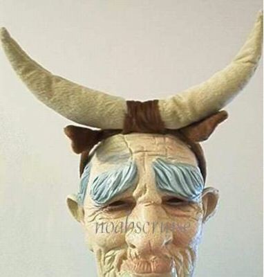buffalo horns headband viking costume accessory prop bull toro men 