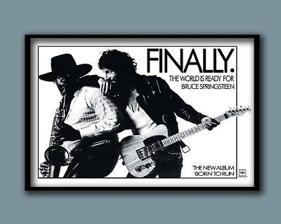   SPRINGSTEEN 1975 BORN TO RUN PROMO POSTER 60X 40 CMS (A2) POSTER