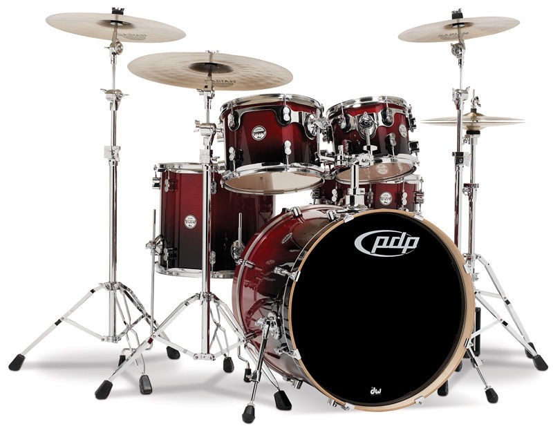 NEW DW/Pacific CB5 Concept Series Drum Set 5 Piece PDP M5 Cherry to 