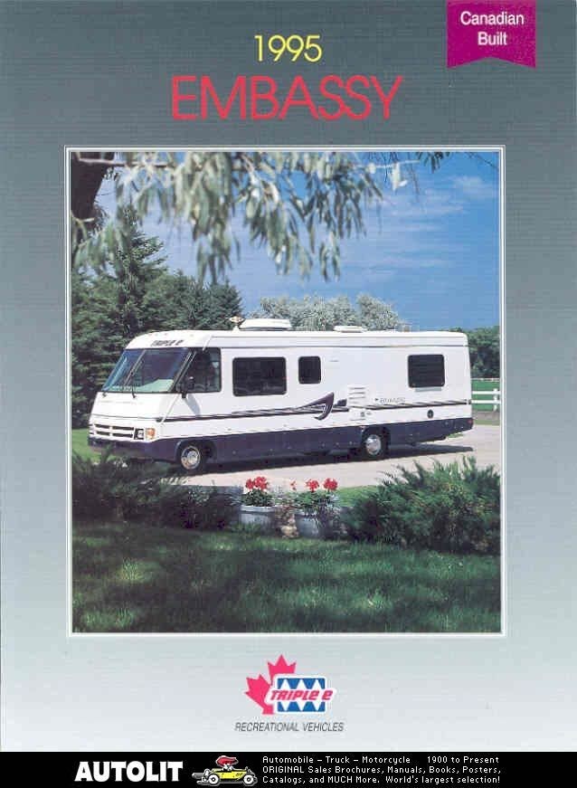 1995 Ford Triple E Embassy Motorhome RV Brochure Canada