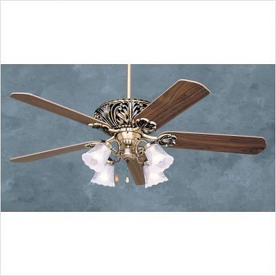 Emerson Zurich Antique Brass 52 Ceiling Fan CF935AB