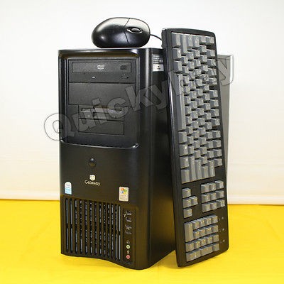 Gateway E 6500 Desktop Computer Tower Intel Dual Core 2GB / 40GB/ DVD 