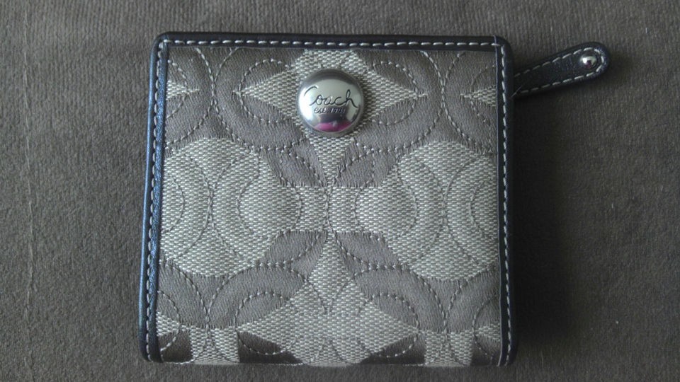 AUTHENTIC COACH BROWN GRAMERCY OP ART WALLET