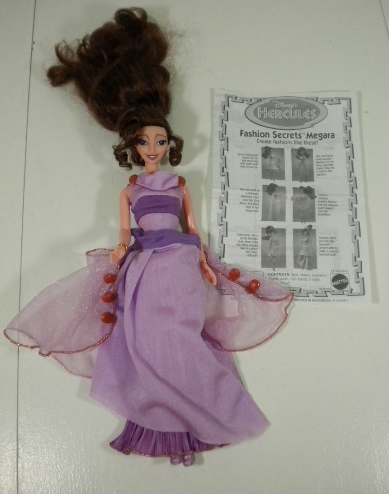 Disneys Hercules Fashion Secrets Megara   New w/o box Very RARE HTF