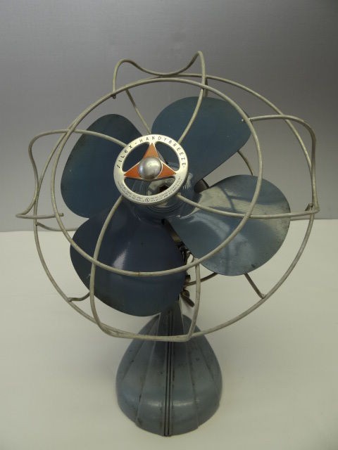   Old Silex Handibreeze NF Co Blue Retro Metal Kitchen Desk Fan NR B1