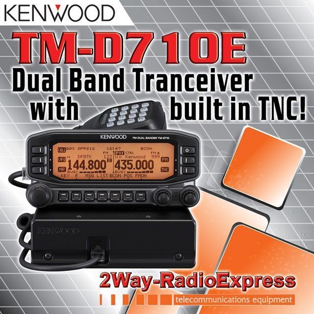 KENWOOD TM D710E DualBander with APRS TNC built in Unlocked TX RX 