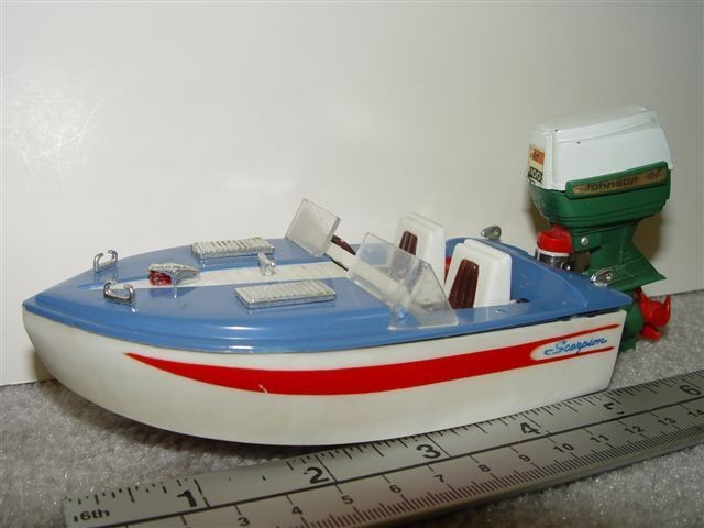 IDEAL BOATERIFIC MOTORIFIC SCORPION 1968 VINTAGE TOY ELECTRIC BOAT