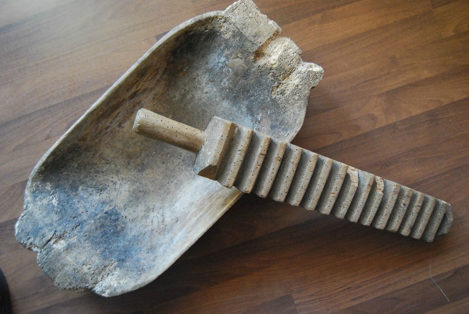 Old Wooden Ironing board and a bowl, Antique and nice