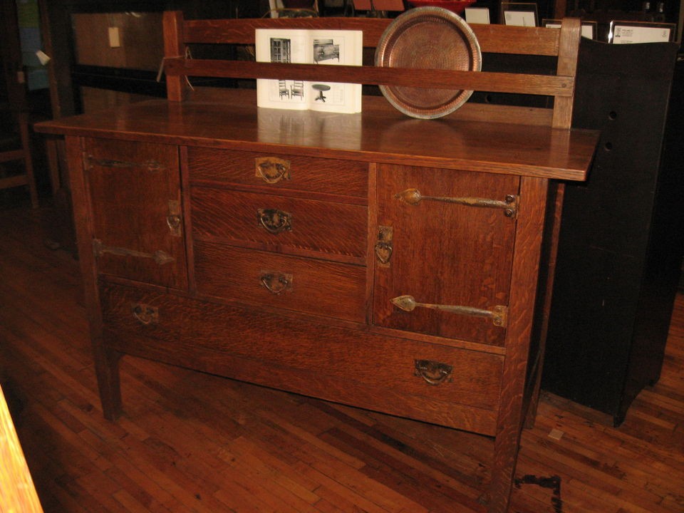 antique oak buffet in Sideboards & Buffets