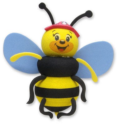 QUEEN BUMBLE BEE Gift Antenna Topper / Mirror Dangler Accessory NIP