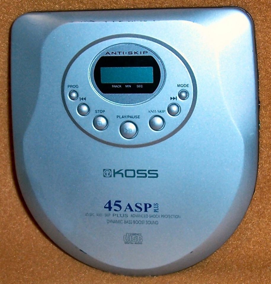 KOSS CDP2045 CD Player 45 Sec Anti Skip Bass Boost