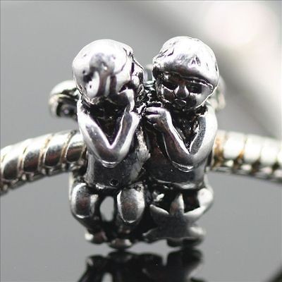 Little Angels Sterling Silver European Charm Bead for Bracelet 