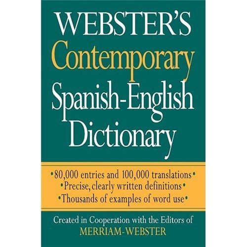  Websters Contemporary Spanish English Dictionary   Merriam Webster 
