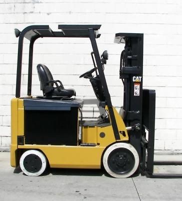 07 CAT 5000 LB 48V ELECTRIC FORKLIFT CATERPILLAR E5000