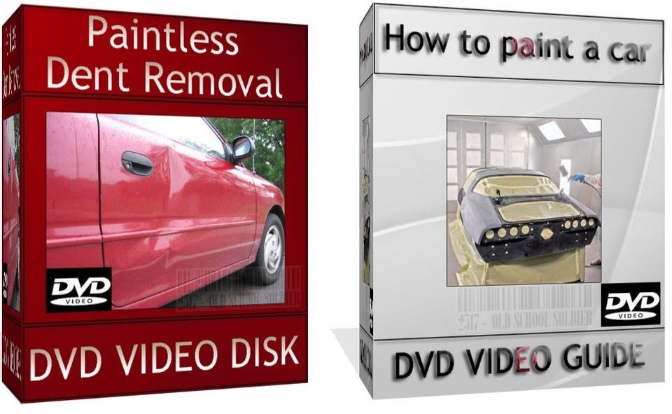 Learn How To Spray Paint A Car & Paintless Dent Removal 2x DVD Video 