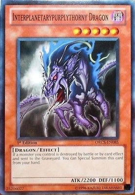 Newly listed Yu Gi Oh 3x Interplanetary​purplythorny Dragon   ORCS 