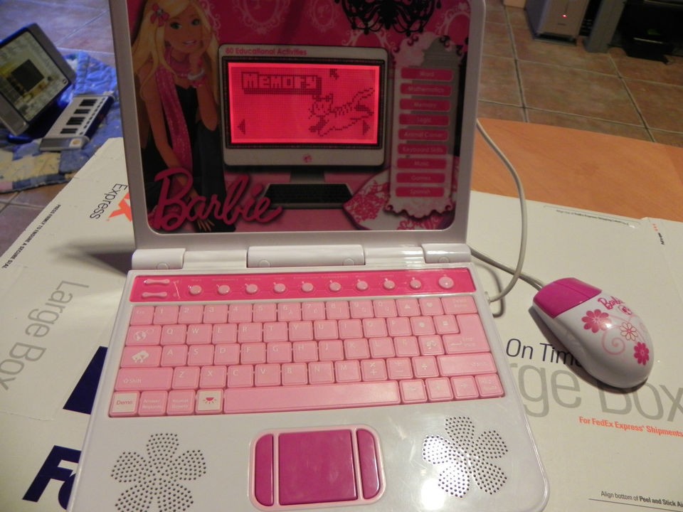 BARBIE B BOOK EDUCATIONAL LEARNING LAPTOP. PINK. Oregon Scientific