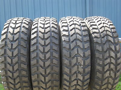 37/12.50R16.5 GOODYEAR WRANGLER MT HUMMER (4) TIRES 100% TREAD NEW 