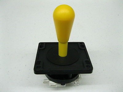   HAPP COMPETITION 8 WAY JOYSTICK YELLOW ARCADE MAME JAMMA MULTICADE