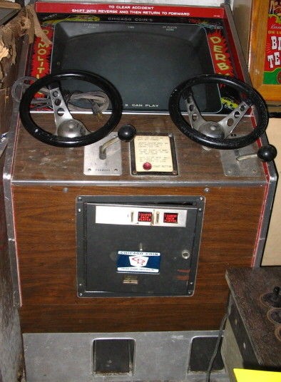 1977 Chicago Coin Demolition Derby 2 Player Arcade Work