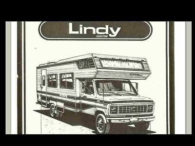 LINDY MOTORHOME OPERATIONS MANUALs 500pgs w/ RV Furnace AC Frig 