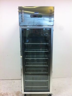 Polar Refrigerated upright glass door fridge 7 x shelves used for 6 