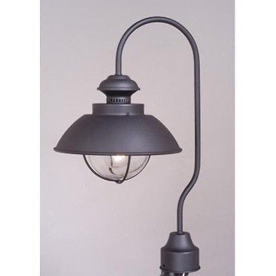   Light Nautical Outdoor Post Lamp Lighting Fixture, Black, Clear Glass