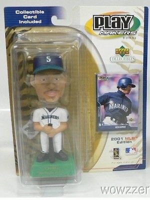 2001 UDA Ichiro Suzuki Mariners ROOKIE All Star Playmaker Bobblehead 