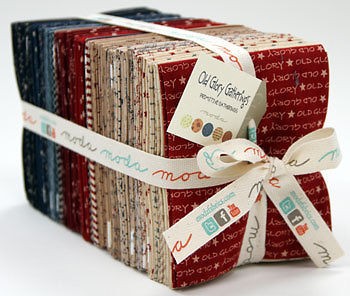 OLD GLORY GATHERINGS~PRIMITIVE~MODA FABRIC~50 FQS~FAT QUARTER BUNDLE