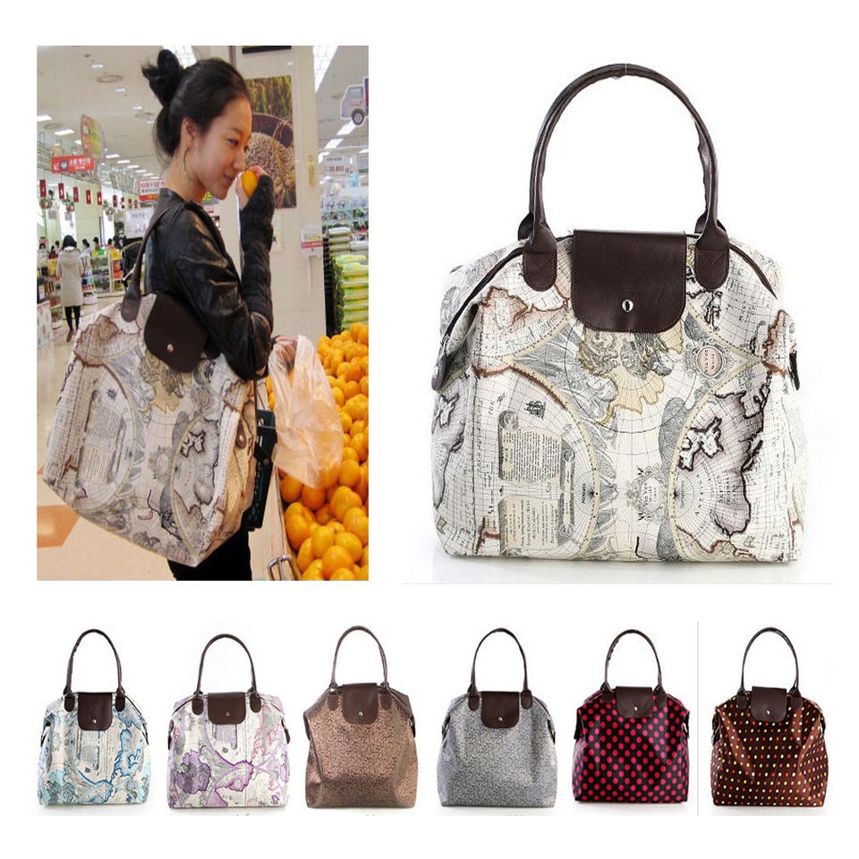 New Boston Handbag Jacquard Shoulder Bag Travel Bigbag