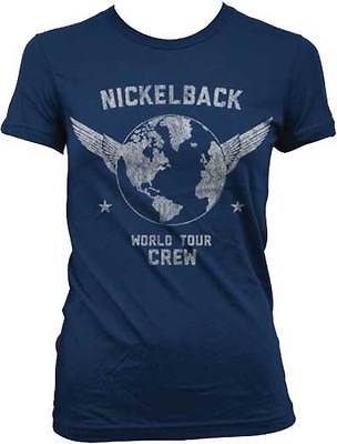 NICKELBACK   World Tour Crew   Girlie T SHIRT top S M L XL Brand New