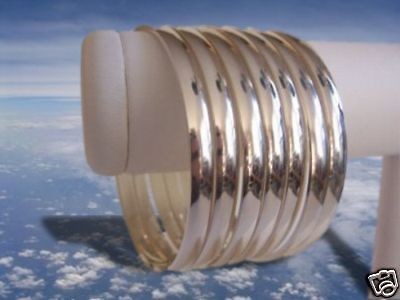 SEMANARIO BANGLES 7 Mexican Silver Bracelets SIZE SMALL PETITE SNUG 