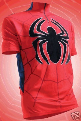 Pure Hero SPIDER MAN Bike Cycling Jersey Shirt, Small and Large 