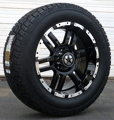   20 Black Wheels & Tires Dodge Truck, Ram 1500, 20x9 Gloss Black 20
