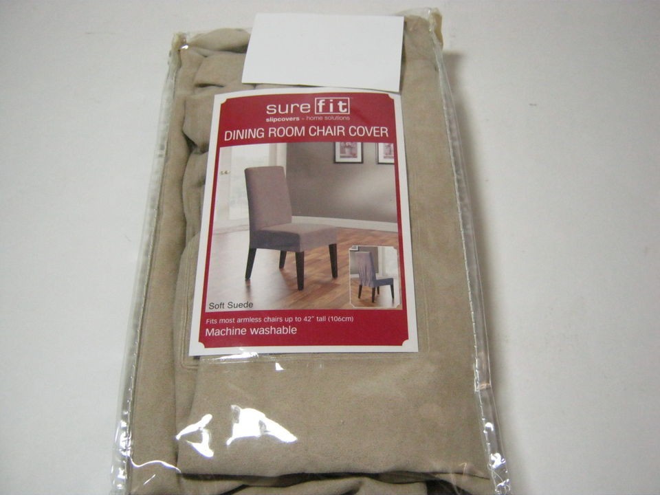 Dining room chairs   faux suede, brown, 8 total, completely covered