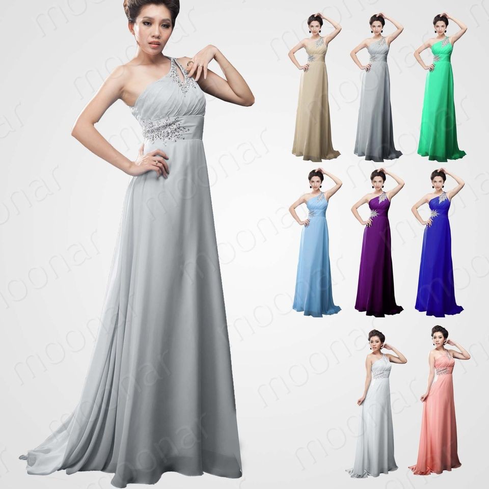 Evening Custom Women Shinning Beadings Fomal Ball Prom Gowns Wedding 