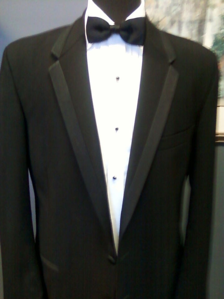 Chaps Ralph Lauren Black Formal Tuxedo Coat Jacket (253