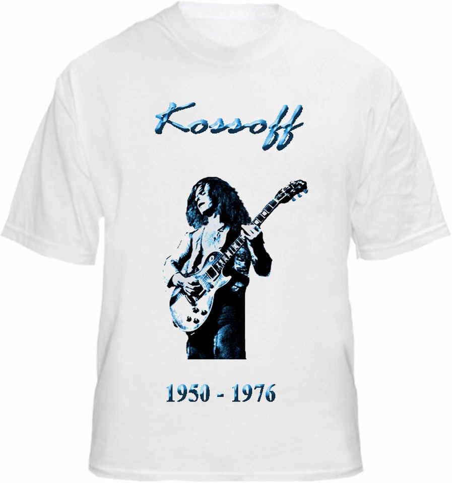 Paul Kossoff T shirt Live Guitar Free Rock Music Tee