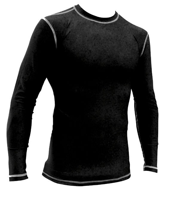 Long Sleeve Rashguard Black rash guard BLANK plain no gi jiu jitsu 