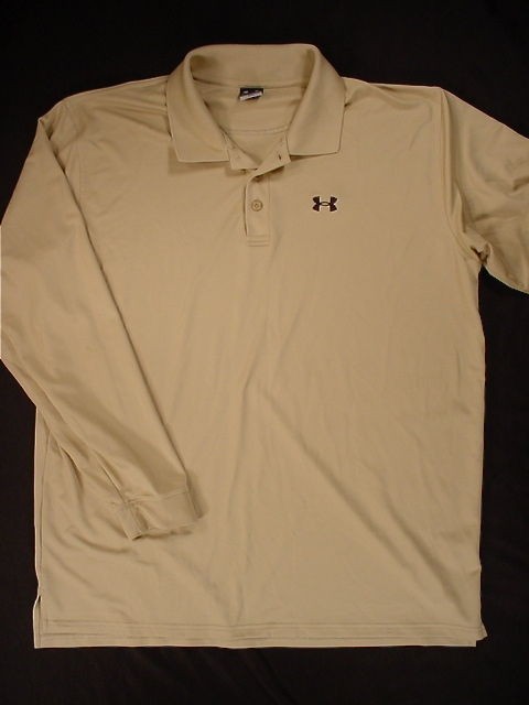 Under Armour PERFORMANCE Long Sleeve ATHLETIC Polo Shirt (Mens XXL)