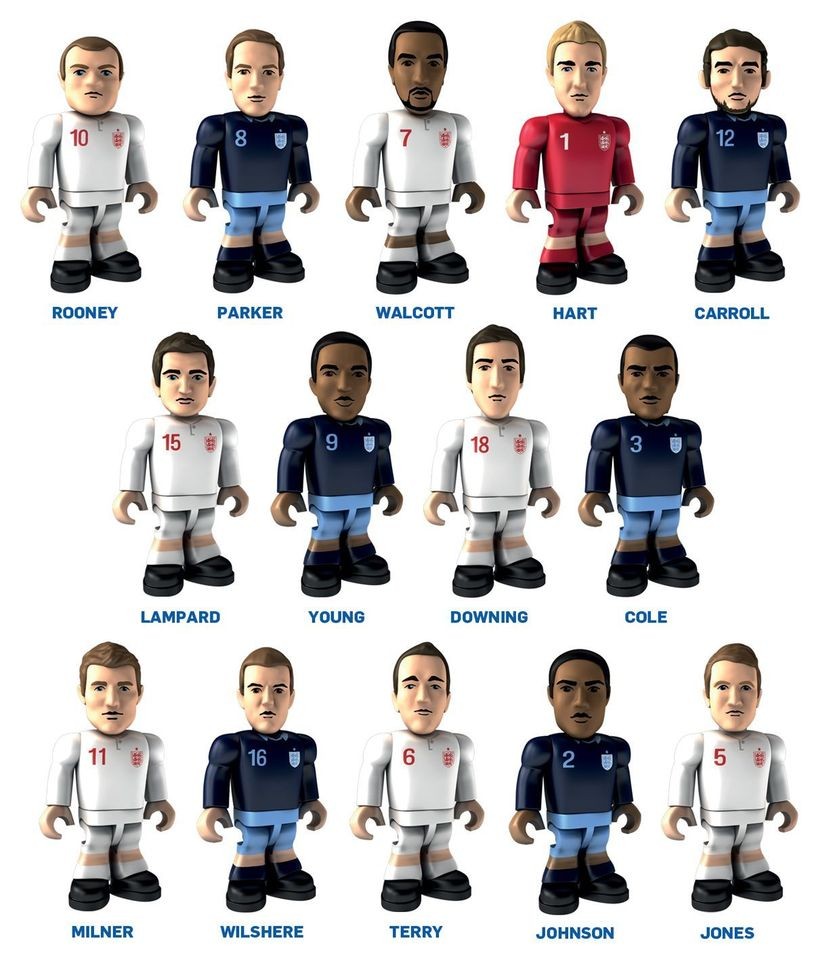 Topps Minis FA England Football Team Character Building Micro Figure 
