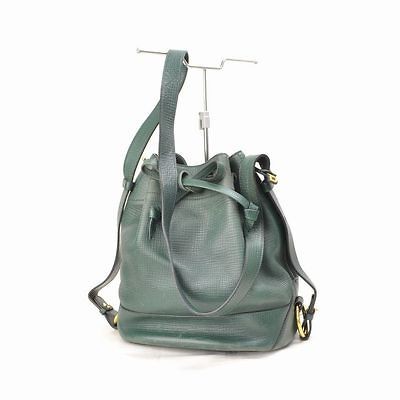 AUTHENTIC！DELV​AUX☆SHOULDER BAG GREENS LEATHER@3027