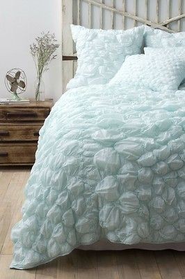   Catalina QUEEN QUILT + 2 St Shams Aqua MACHINE WASH Comforter