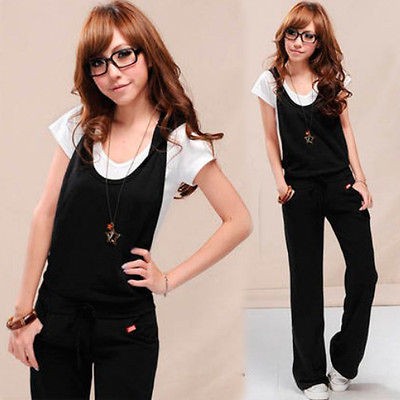 Womens Jumpsuits Solid Leisure Backless Rompers Trousers Sleeveless 