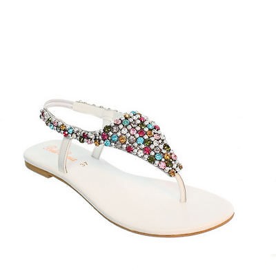 flat silver wedding sandals