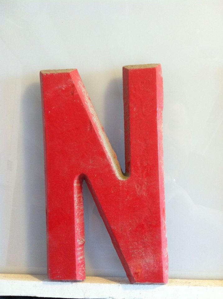 vintage metal letter