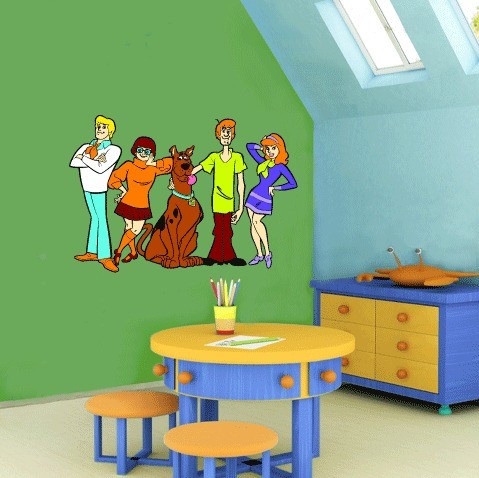 Scooby Doo Cartoon Wall Decor Sticker 25x17