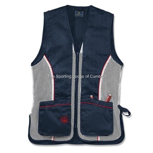 2012 BERETTA SILVER PIGEON COTTON VEST NAVY SHOOTING SKEET XXL