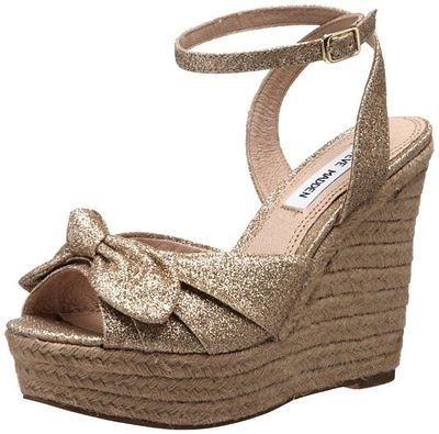 steve madden glitter wedges